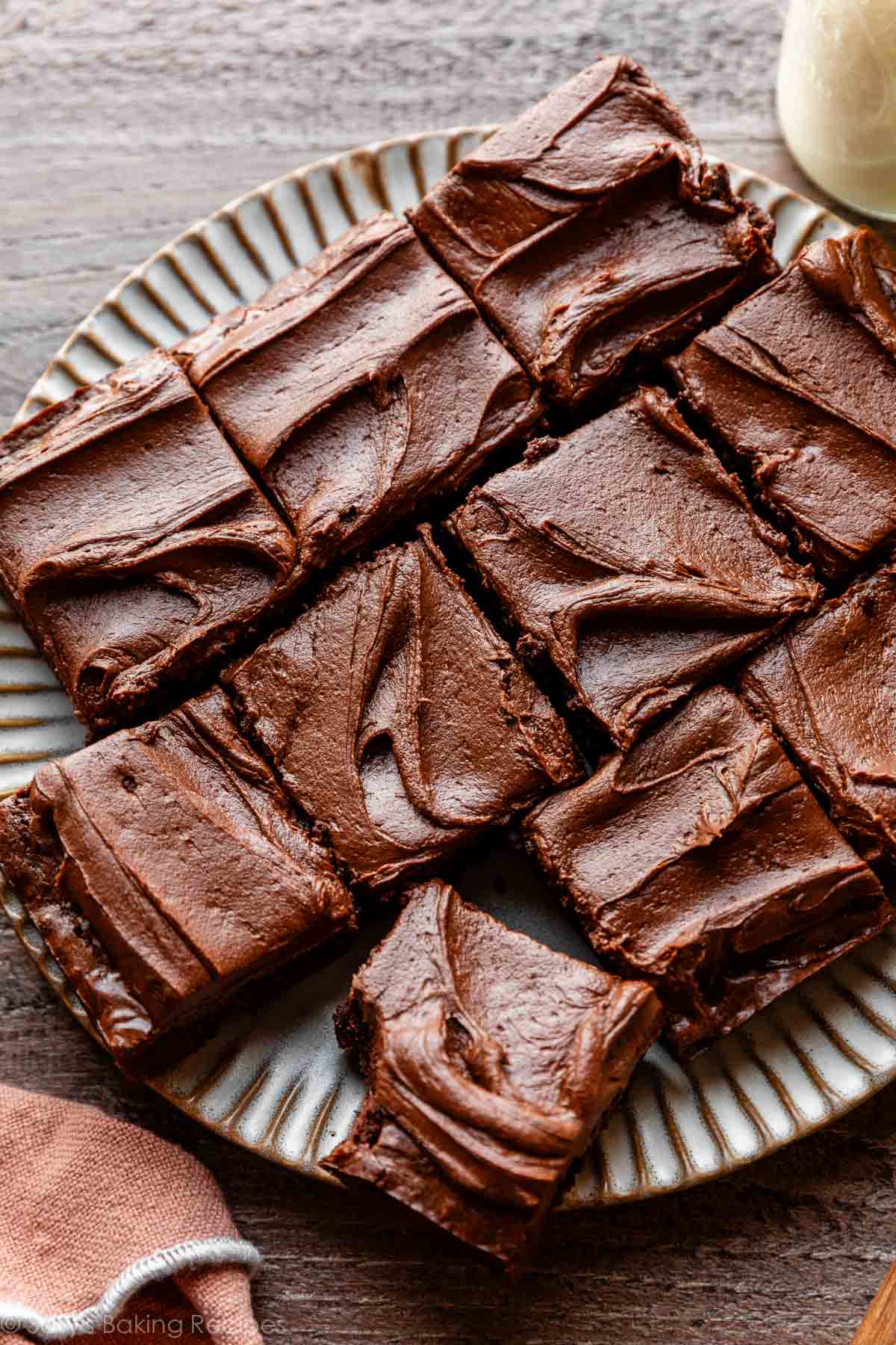 Chewy Fudgy Frosted Brownies