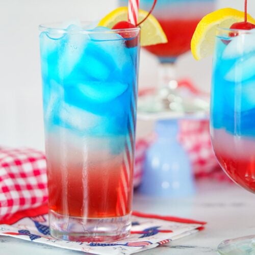 Red, White and Blue Cocktail
